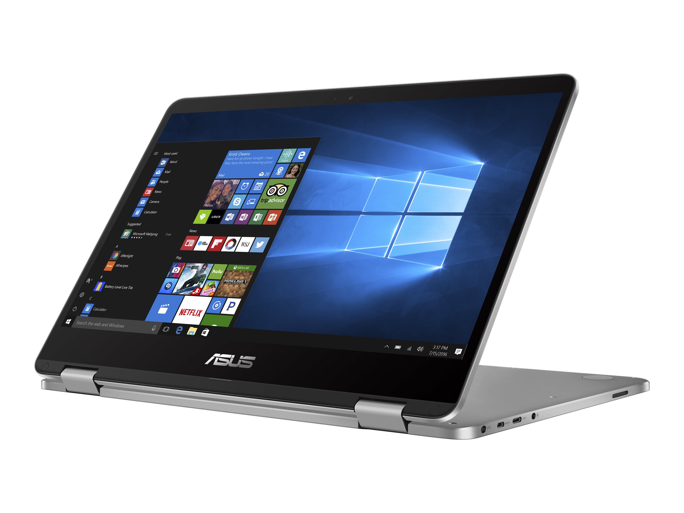 Asus VivoBook Flip 14 14" Touchscreen 2-in-1 Laptop, Intel Pentium Silver N5030, 128GB SSD, Windows 10 Pro, TP401MA-XS24T - image 1 of 41