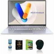 Asus Vivobook 16 Laptop 16 Inch WUXGA IPS Display Intel Core i7 13620H 16GB DDR4 RAM 512GB PCIe SSD WiFi 5 Windows 11 Cool Silver Bundle Antivirus Mouse Pad Screen Cleaner