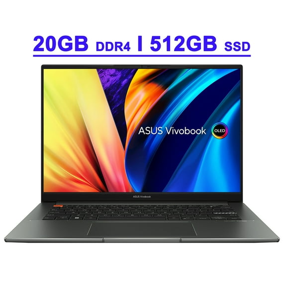 Asus Vivobook S 14X OLED Premium Business Laptop 14.5" 2.8K OLED (600nits 100% DCI-P3) 12th Generation Intel 12-core i5-12500H 20GB DDR4 512GB SSD Backlit Thunderbolt HDMI Harman/kardon Win11 Gray