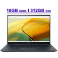 thumbnail image 1 of ASUS Zenbook 14.5" 2.8K OLED Touchscreen Business Laptop, Intel Core i7-13th, 16GB, 512GB SSD, Black, 1 of 6
