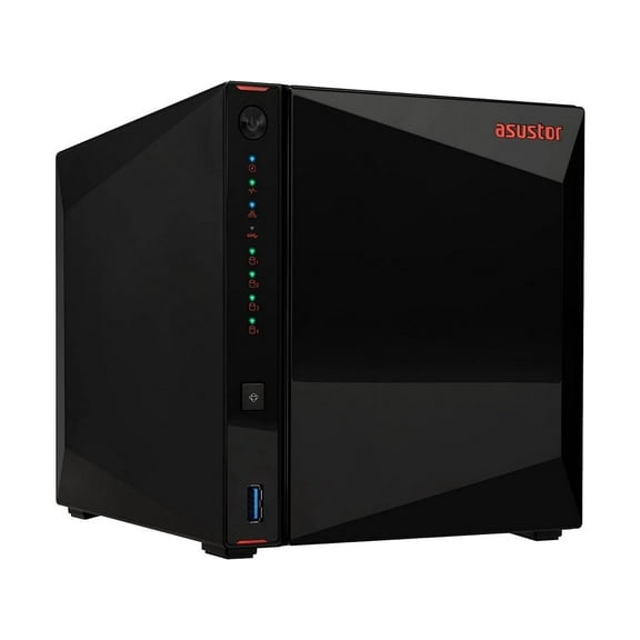 Asustor Nimbustor 4 Gen2  AS5404T 4 Bay NAS, Quad-Core 2.0GHz CPU, Dual 2.5GbE Ports, 4GB DDR4, Four M.2 SSD Slots (Diskless)