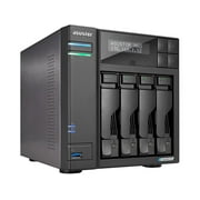 Asustor Lockerstor 4 Gen 2 AS6704T 4 Bay NAS, Quad-Core 2.0GHz, Dual 2.5GbE Ports, 4GB RAM DDR4, Four M.2 SSD Slots Diskless