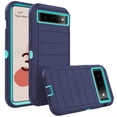 thumbnail image 1 of Asuwish Compatible with Google Pixel 6 Phone Case Hybrid Rugged Shockproof Hard Protective Drop Proof Full Body Heavy Duty Mobile Cell Cover for Pixel6 Pixle Six Women Men Blue, 1 of 7