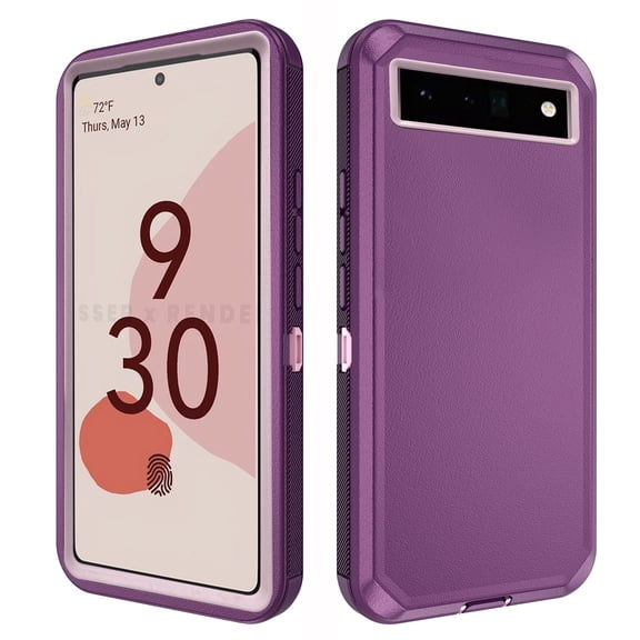 Asuwish Compatible with Google Pixel 6 Pro Phone Case Hybrid Rugged Shockproof Hard Protective Drop Proof Full Body Heavy Duty Mobile Cell Cover for Pixel6Pro Pixel 6XL Pixle 6Pro 5G Women Men Purple