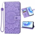 thumbnail image 1 of Asuwish Compatible with Google Pixel 6A 5G 2022 Wallet Phone Case and Tempered Glass Screen Protector Flip Credit Card Holder Stand Mandala Flower Cell Cover for Pixel6A A6 Women Men Purple, 1 of 9