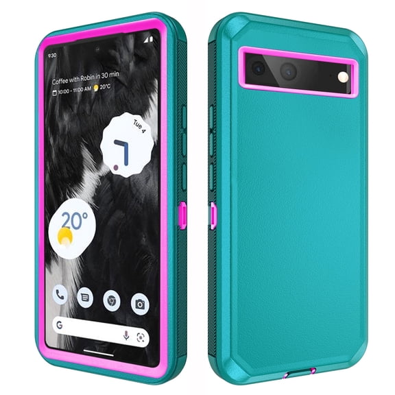 Asuwish Compatible with Google Pixel 7 5G Phone Case Hybrid Rugged Shockproof Hard Protective Drop Proof Full Body Heavy Duty Mobile Cell Cover for Pixel7 Pixle Seven 6.3 inch Women Men Green