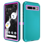 Asuwish Compatible with Google Pixel 7 Pro 5G Phone Case Hybrid Rugged Shockproof Hard Protective Drop Proof Full Body Heavy Duty Mobile Cell Cover for Pixel7Pro Pixel7 XL Seven 7Pro Women Men Green