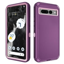 Asuwish Compatible with Google Pixel 7 Pro 5G Phone Case Hybrid Rugged Shockproof Hard Protective Drop Proof Full Body Heavy Duty Mobile Cell Cover for Pixel7Pro Pixel7 XL Seven 7Pro Women Men Purple