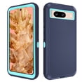 thumbnail image 1 of Asuwish Compatible with Google Pixel 8 5G Phone Case Hybrid Rugged Shockproof Hard Protective Drop Proof Full Body Heavy Duty Mobile Cell Cover for Pixel8 Eight Women Men Blue, 1 of 9
