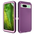 thumbnail image 1 of Asuwish Compatible with Google Pixel 8A 5G Phone Case Hybrid Rugged Shockproof Hard Protective Drop Proof Full Body Heavy Duty Mobile Cell Cover for Pixel8A A8 Women Men Purple, 1 of 8