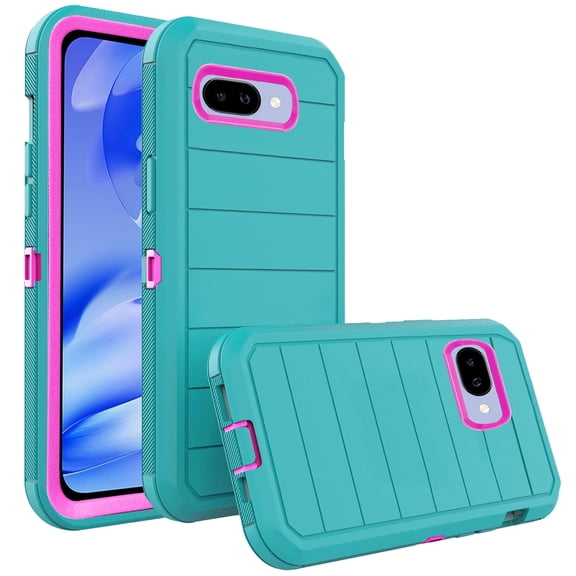 Asuwish Compatible with Google Pixel 9A Phone Case Hybrid Rugged Shockproof Hard Protective Drop Proof Full Body Heavy Duty Mobile Cell Cover for Pixel9A A9 5G Women Men Green