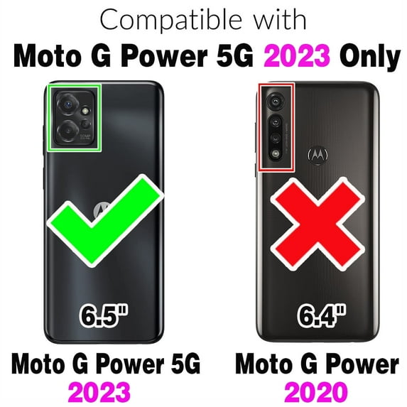 Asuwish Compatible with Motorola Moto G Power 5G 2023 Wallet Phone Case and Tempered Glass Screen Protector Flip Credit Card Holder Stand Mandala Flower Cell Cover for GPower G5 Women Men Pink