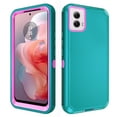 thumbnail image 1 of Asuwish Compatible with Motorola Moto G Power 5G 2024 Phone Case Hybrid Rugged Shockproof Hard Protective Drop Proof Full Body Heavy Duty Mobile Cell Cover for G5 Women Men Green, 1 of 8