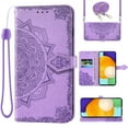 thumbnail image 1 of Asuwish Compatible with Nokia G300 5G N1374DL Wallet Case Lanyard Leather Flip Card Holder Stand Wrist Strap Cell Phone Cover for NokiaG300 G 300 300G 2021 Women Men Purple, 1 of 5