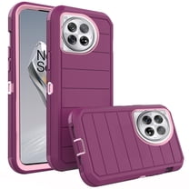 Asuwish Compatible with OnePlus 12 5G Phone Case Hybrid Rugged Shockproof Hard Protective Drop Proof Full Body Heavy Duty Mobile Cell Cover for One 1plus12 2024 1 12 Women Men Purple