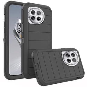 Asuwish Compatible with OnePlus 12 5G Phone Case Hybrid Rugged Shockproof Hard Protective Drop Proof Full Body Heavy Duty Mobile Cell Cover for One+ 1plus12 2024 1+12 Women Men Black