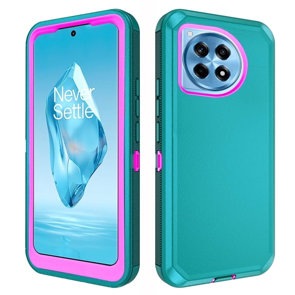 Asuwish Compatible with OnePlus 12R 5G/Ace 3 2024 Phone Case Hybrid Rugged Shockproof Hard Protective Drop Proof Full Body Heavy Duty Mobile Cell Cover for One+ 12 R R12 Ace3 Women Men Green