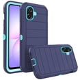 thumbnail image 1 of Asuwish Compatible with Samsung Galaxy A07 2025 4G/5G Phone Case Hybrid Rugged Shockproof Hard Protective Drop Proof Full Body Heavy Duty Mobile Cell Cover for Ao7 A 07 G5 07A Women Men Blue, 1 of 7