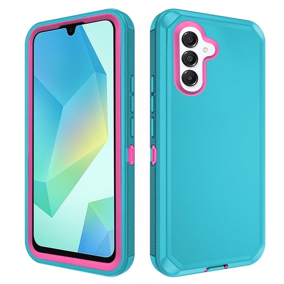 Asuwish Compatible with Samsung Galaxy A16 5G/4G Phone Case Hybrid Rugged Shockproof Hard Protective Drop Proof Full Body Heavy Duty Mobile Cell Cover for A 16 Women Men Green