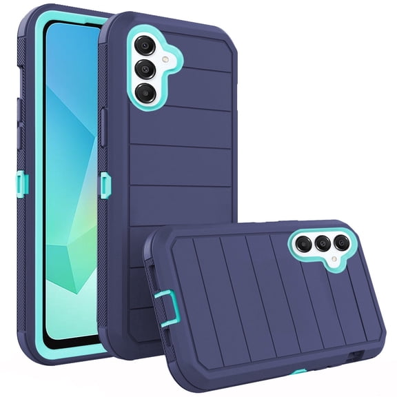 Asuwish Compatible with Samsung Galaxy A16 5G/4G Phone Case Hybrid Rugged Shockproof Hard Protective Drop Proof Full Body Heavy Duty Mobile Cell Cover for A 16 Women Men Blue