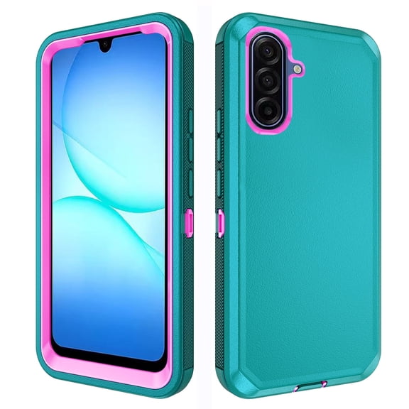 Asuwish Compatible with Samsung Galaxy A17 5G/4G Phone Case Hybrid Rugged Shockproof Hard Protective Drop Proof Full Body Heavy Duty Mobile Cell Cover for A 17 G5 17A Women Men Green