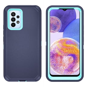 Asuwish Compatible with Samsung Galaxy A23 5G/4G Phone Case Hybrid Rugged Shockproof Hard Protective Drop Proof Full Body Heavy Duty Mobile Cell Cover for A 23 23A 6.6 Women Men Blue