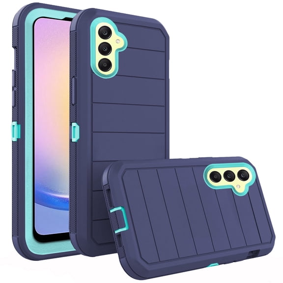 Asuwish Compatible with Samsung Galaxy A26 5G Phone Case Hybrid Rugged Shockproof Hard Protective Drop Proof Full Body Heavy Duty Mobile Cell Cover for A 26 G5 Women Men Blue