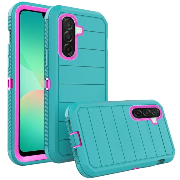 Asuwish Compatible with Samsung Galaxy A26 5G Phone Case Hybrid Rugged Shockproof Hard Protective Drop Proof Full Body Heavy Duty Mobile Cell Cover for A 26 G5 Women Men Green