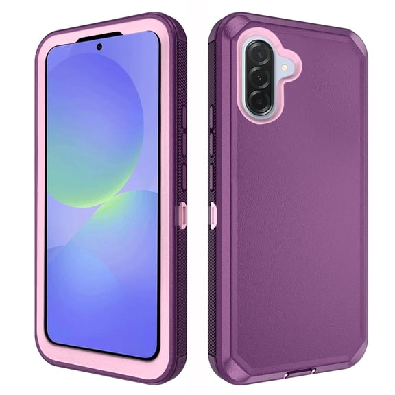 Asuwish Compatible with Samsung Galaxy A36 5G / A56 5G Phone Case Hybrid Rugged Shockproof Hard Protective Drop Proof Full Body Heavy Duty Mobile Cell Cover for A 36 A 56 G5 Women Men Purple