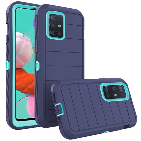 Asuwish Compatible with Samsung Galaxy A51 5G/A 51 5G UW Verizon Phone Case Hybrid Rugged Shockproof Hard Protective Drop Proof Full Body Heavy Duty Mobile Cell Cover for 51A G5 S51 Women Men Blue