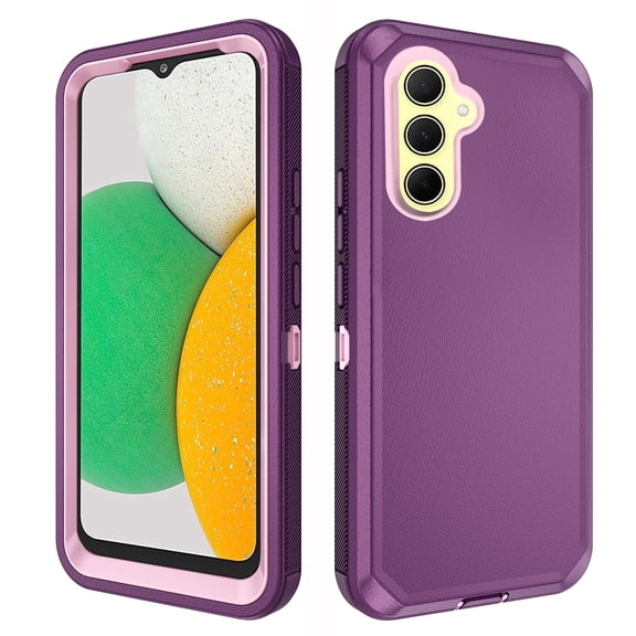 Asuwish Compatible with Samsung Galaxy A54 5G Phone Case Hybrid Rugged Shockproof Hard Protective Drop Proof Full Body Heavy Duty Mobile Cell Cover for A545G A 54 54A 4G G5 SM A546U Women Men Purple