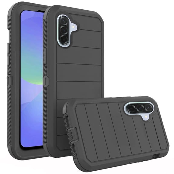 Asuwish Compatible with Samsung Galaxy A56 5G Phone Case Hybrid Rugged Shockproof Hard Protective Drop Proof Full Body Heavy Duty Mobile Cell Cover for A 56 56A LTE Women Men Black