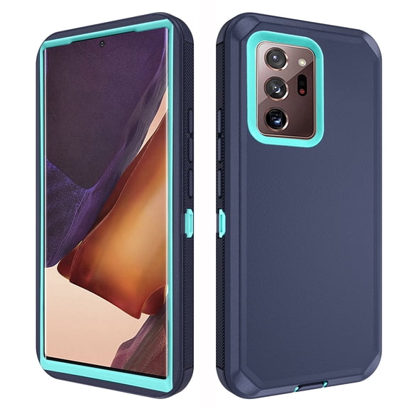 Asuwish Compatible with Samsung Galaxy Note 20 Ultra 5G Phone Case Hybrid Rugged Shockproof Hard Protective Drop Proof Full Body Heavy Duty Mobile Cell Cover for Note20 Plus 20Ultra Women Men Blue