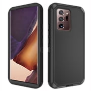 Asuwish Compatible with Samsung Galaxy Note 20 Ultra 5G Phone Case Hybrid Rugged Shockproof Hard Protective Drop Proof Full Body Heavy Duty Mobile Cell Cover for Note20 Plus 20Ultra Women Men Black