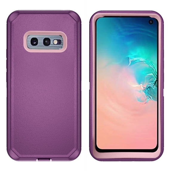 Asuwish Compatible with Samsung Galaxy S10e Phone Case Hybrid Rugged Shockproof Hard Protective Drop Proof Full Body Heavy Duty Mobile Cell Cover for S 10e 10se Se10 Women Men Purple