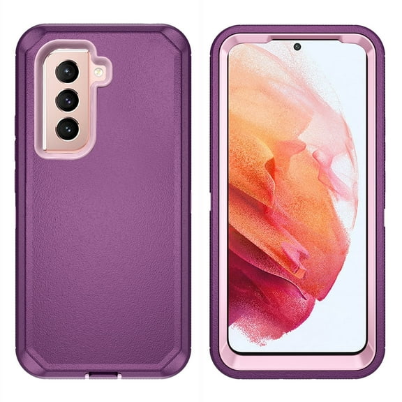 Asuwish Compatible with Samsung Galaxy S21 5G 6.2 inch Phone Case Hybrid Rugged Shockproof Hard Protective Drop Proof Full Body Heavy Duty Mobile Cell Cover for S 21 21S G5 Women Men Purple