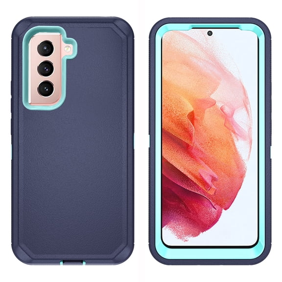 Asuwish Compatible with Samsung Galaxy S21 Plus S21+ 5G Phone Case Hybrid Rugged Shockproof Hard Protective Drop Proof Full Body Heavy Duty Mobile Cell Cover for S21+5G S21plus + G5 Women Men Blue