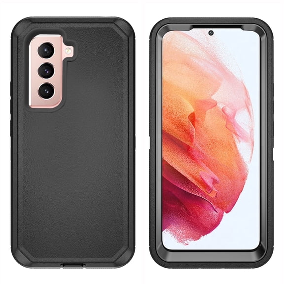 Asuwish Compatible with Samsung Galaxy S21 Plus S21+ 5G Phone Case Hybrid Rugged Shockproof Hard Protective Drop Proof Full Body Heavy Duty Mobile Cell Cover for S21+5G S21plus + G5 Women Men Black