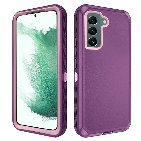 Asuwish Compatible with Samsung Galaxy S22 Plus S22+ 5G Phone Case Hybrid Rugged Shockproof Hard Protective Drop Proof Full Body Heavy Duty Mobile Cell Cover for S22+5G S22plus + G5 Women Men Purple