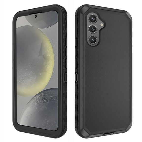 Asuwish Compatible with Samsung Galaxy S24 Plus S24+ 5G Phone Case Hybrid Rugged Shockproof Hard Protective Drop Proof Full Body Heavy Duty Mobile Cell Cover for S24Plus 24S + S 24+ Women Men Black