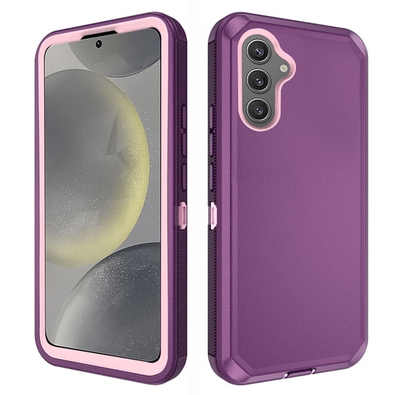Asuwish Compatible with Samsung Galaxy S25 5G Phone Case Hybrid Rugged Shockproof Hard Protective Drop Proof Full Body Heavy Duty Mobile Cell Cover for S 25 25S G5 Women Men Purple