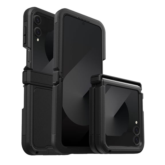 Asuwish Compatible with Samsung Galaxy Z Flip 4 5G 2022 Phone Case Hybrid Rugged Shockproof Hard Protective Drop Proof Full Body Heavy Duty Mobile Cell Cover for ZFlip4 Z4 Flip4 4Z Women Men Black