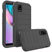 Asuwish Compatible with TCL Ion Z Phone Case Hybrid Rugged Shockproof Hard Protective Drop Proof Full Body Heavy Duty Mobile Cell Cover for TCL IonZ T501C T501L Women Men Black