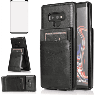 Samsung Galaxy Note 9 黒 レザーケース付き Galaxy Note 9 Leather Wallet Case