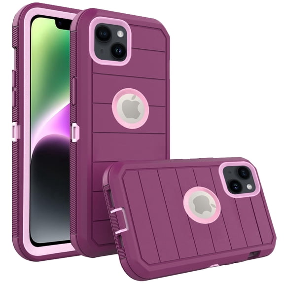 Asuwish Compatible with iPhone 14 6.1 inch Phone Case Hybrid Rugged Shockproof Hard Protective Drop Proof Full Body Heavy Duty Mobile Cell Cover for iPhone14 5G i i-Phone i14 14Case Women Men Purple