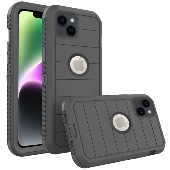 Asuwish Compatible with iPhone 14 6.1 inch Phone Case Hybrid Rugged Shockproof Hard Protective Drop Proof Full Body Heavy Duty Mobile Cell Cover for iPhone14 5G i i-Phone i14 14Case Women Men Black