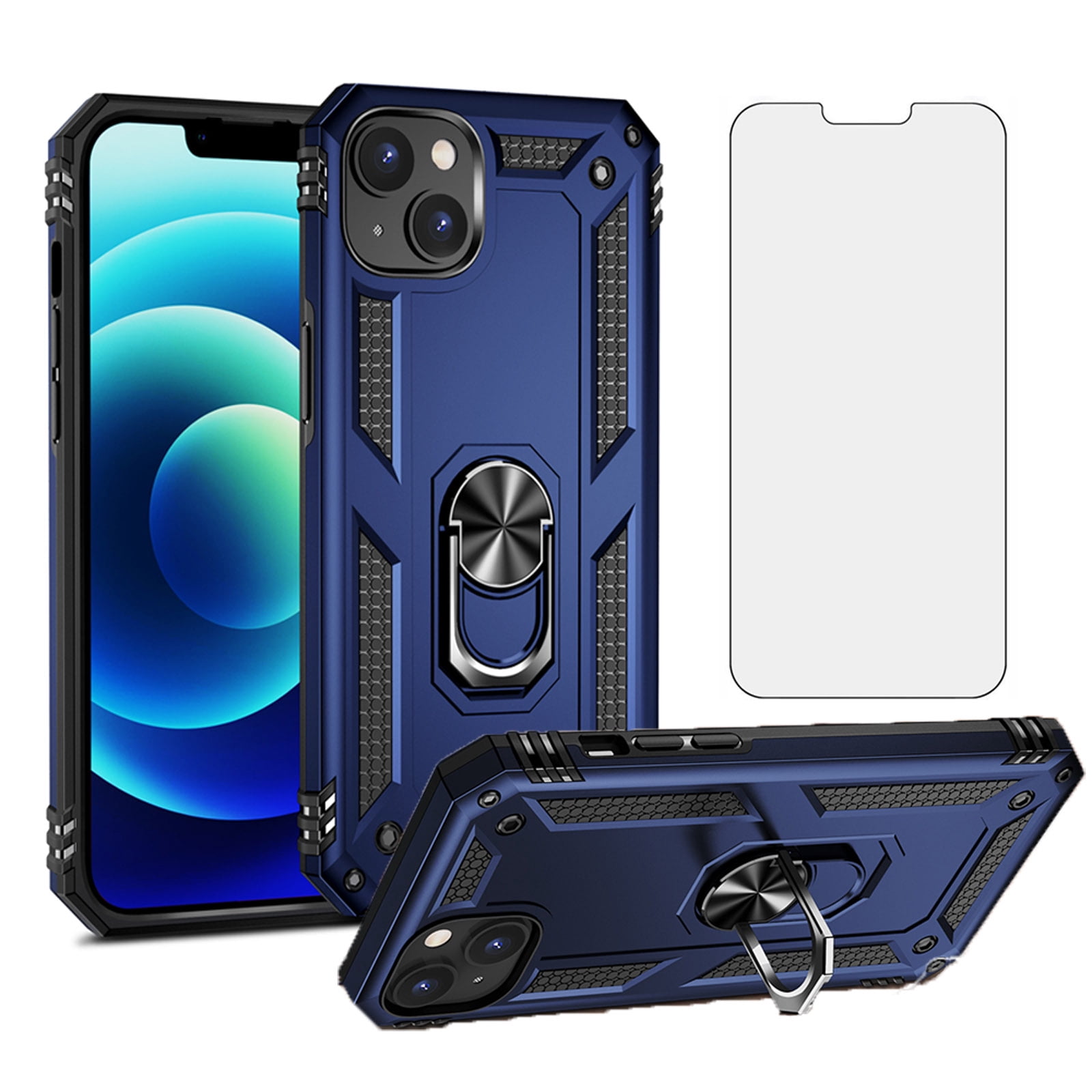 Asuwish Compatible with iPhone 14 6.1 inch Phone Case Tempered Glass ...