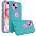 thumbnail image 1 of Asuwish Compatible with iPhone 15 6.1 inch Phone Case Hybrid Rugged Shockproof Hard Protective Drop Proof Full Body Heavy Duty Mobile Cell Cover for i Phone15 i15 15Case Women Men Green, 1 of 7