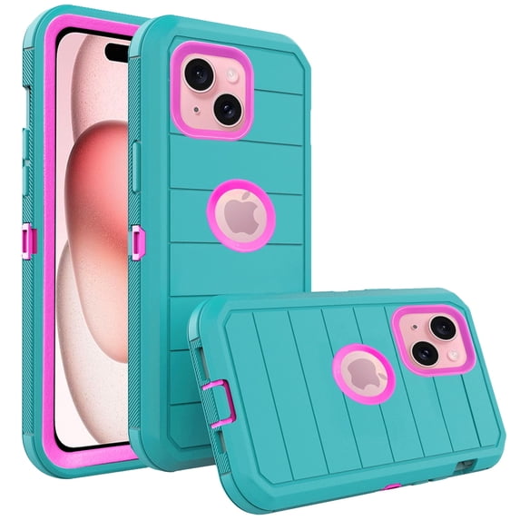 Asuwish Compatible with iPhone 15 6.1 inch Phone Case Hybrid Rugged Shockproof Hard Protective Drop Proof Full Body Heavy Duty Mobile Cell Cover for i Phone15 i15 15Case Women Men Green