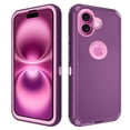 thumbnail image 1 of Asuwish Compatible with iPhone 16 6.1 inch Phone Case Hybrid Rugged Shockproof Hard Protective Drop Proof Full Body Heavy Duty Mobile Cell Cover for i Phone16 i16 16Case Women Men Purple, 1 of 9